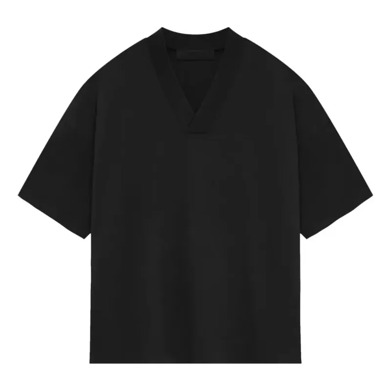 Fear of God Essentials SS24 V Neck T-Shirt 'Jet Black' 125SP244214F sold by KicksCrew