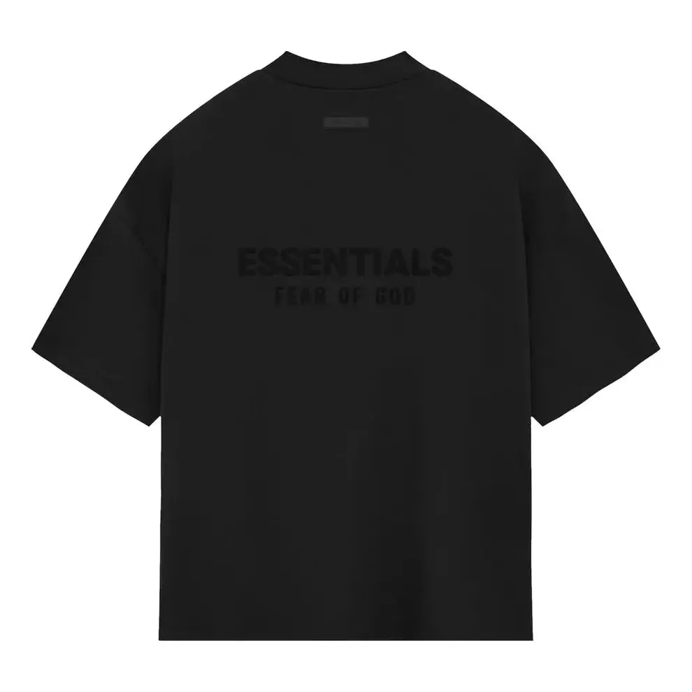 Fear of God Essentials SS24 V Neck T-Shirt 'Jet Black' 125SP244214F sold by KicksCrew product image thumbnail 2