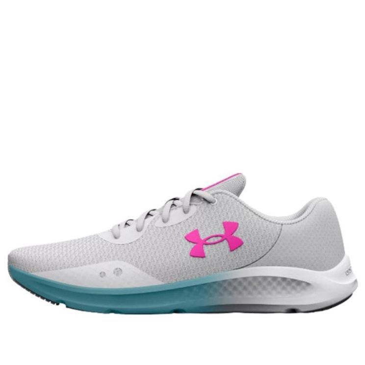 (WMNS) Under Armour Charged Pursuit 3 'Grey Pink Blue' 3024889-104 sold by KicksCrew
