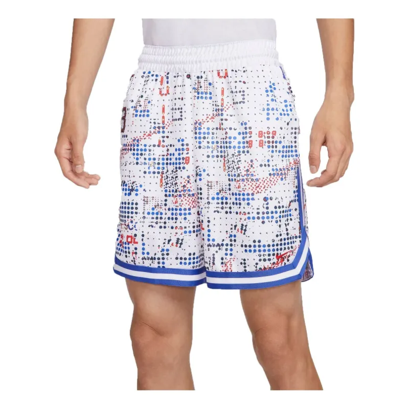 Nike DNA Dri-FIT Basketball Shorts Asia Sizing 'White Multi-Color' FZ0686-100 sold by KicksCrew