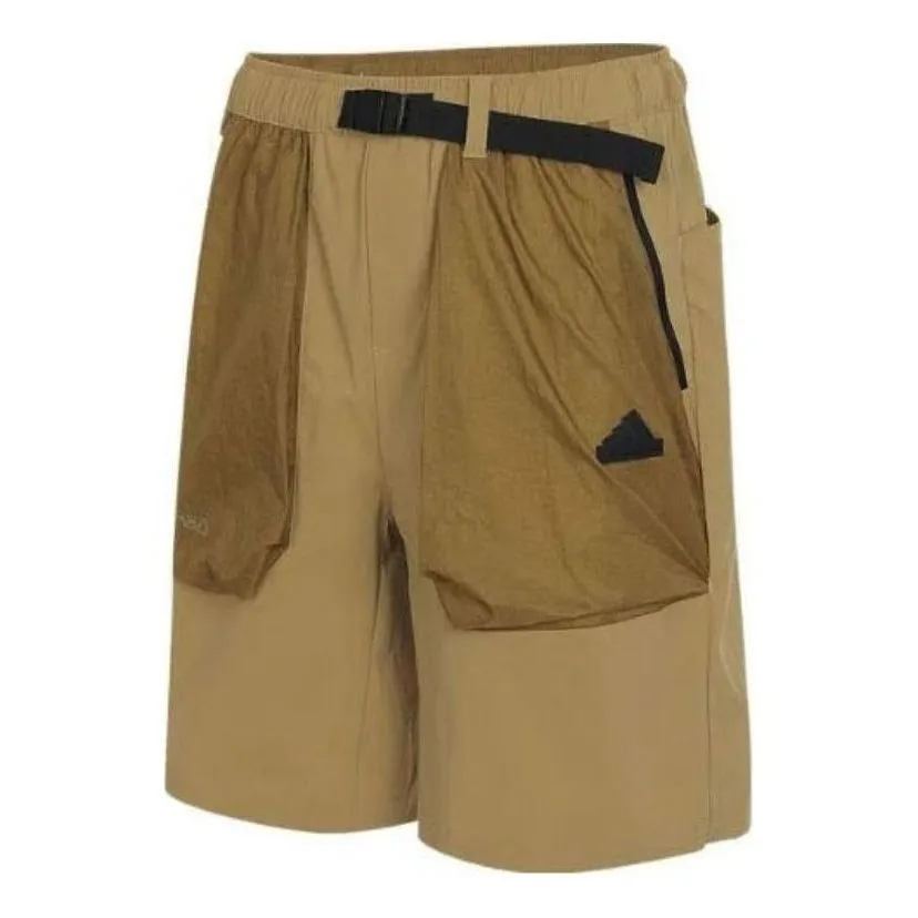 adidas AW24 Shorts 'Tan Black' JI8668 sold by KicksCrew