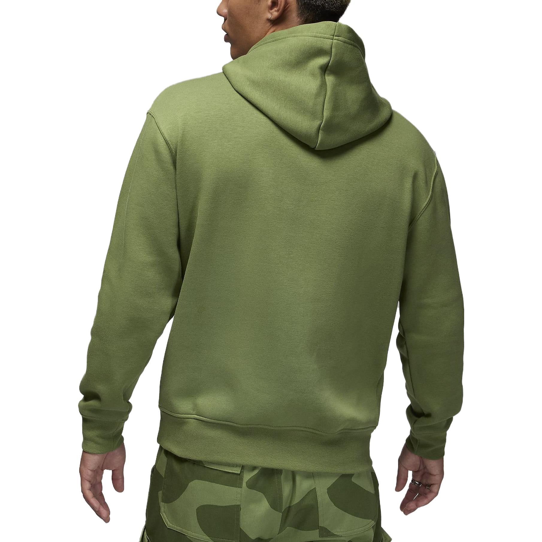 Air Jordan Brooklyn Fleece Printed Pullover Hoodie Asia Sizing 'Light Olive Green' FJ7775-340 sold by KicksCrew product image thumbnail 4