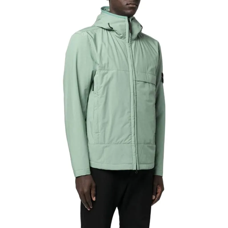 STONE ISLAND Soft-Shell Primaloft Hooded Jacket 'Sage' 771540527-V0055 sold by KicksCrew product image thumbnail 3