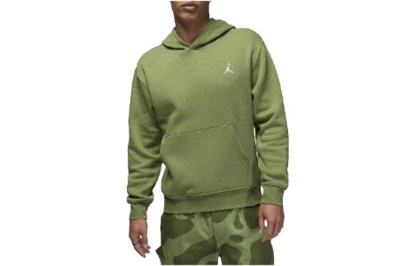 Air Jordan Brooklyn Fleece Printed Pullover Hoodie Asia Sizing 'Light Olive Green' FJ7775-340 sold by KicksCrew