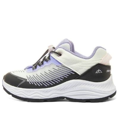 (GS) Skechers Lifestyle Sneakers 'White Black Purple' 303415L-WBK sold by KicksCrew