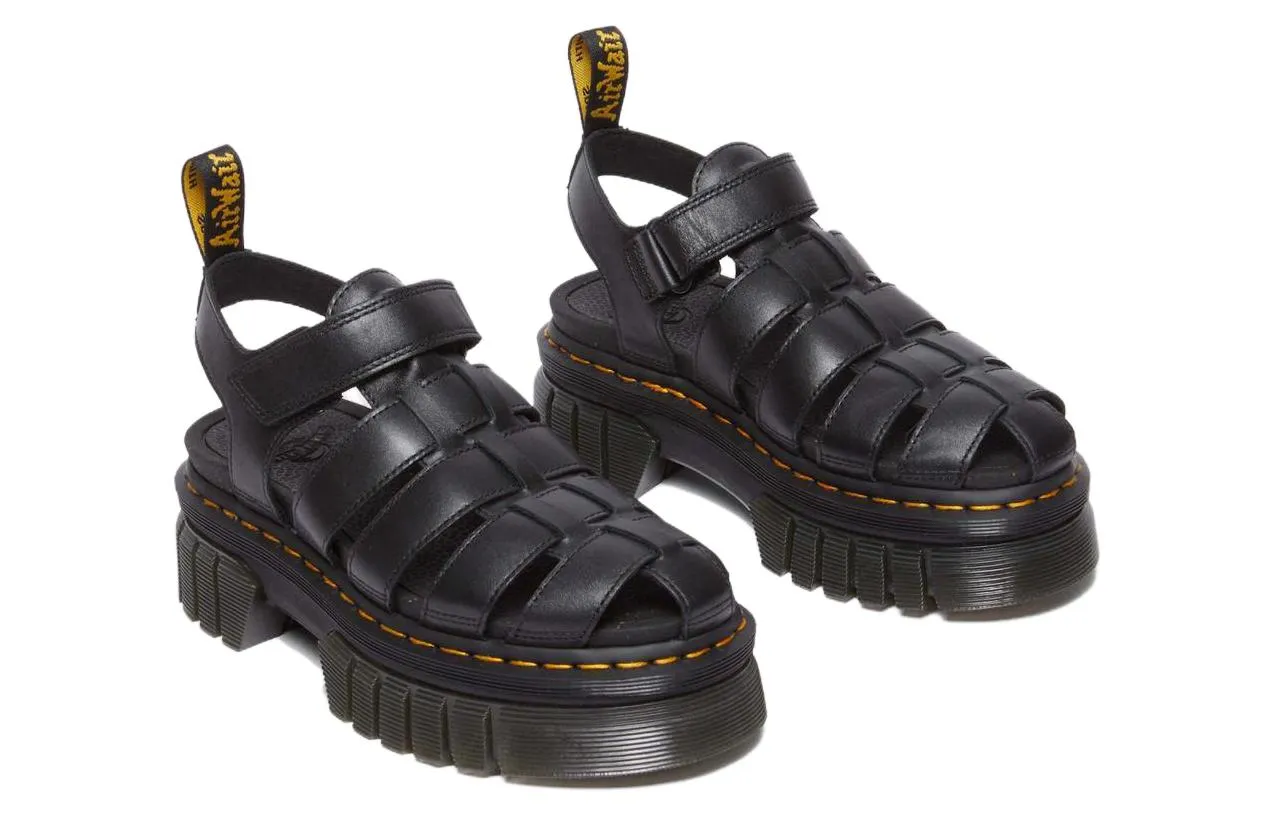 (WMNS) Dr. Martens Ricki Cage Leather Sandals 'Black' 31549001 sold by KicksCrew product image thumbnail 3