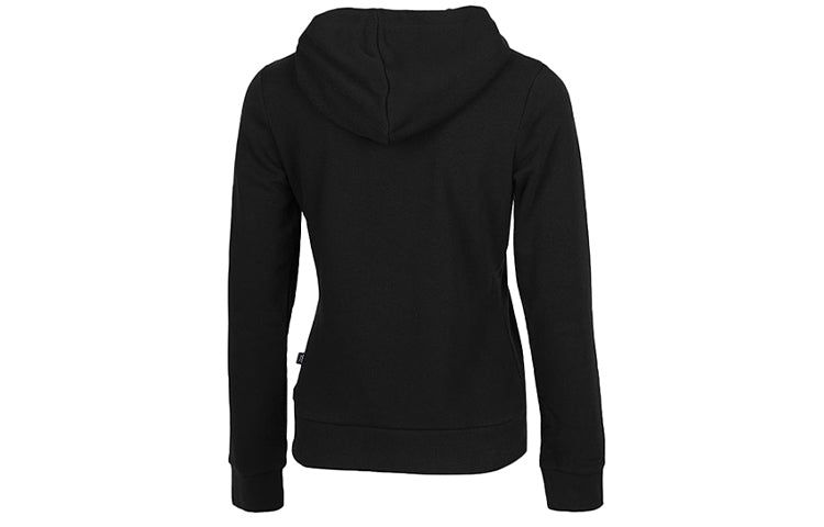 (WMNS) Puma Amplified Fleece Hoodie 'Black White' 586595-01 sold by KicksCrew product image thumbnail 2