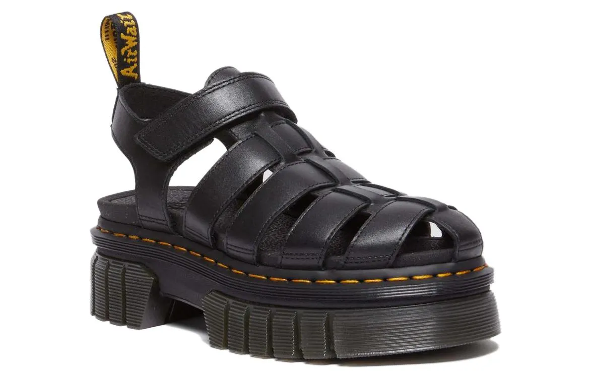 (WMNS) Dr. Martens Ricki Cage Leather Sandals 'Black' 31549001 sold by KicksCrew product image thumbnail 2