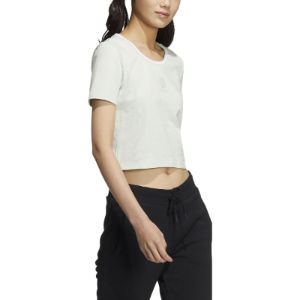 (WMNS) Adidas Adult Female Basketball T-Shirt 'White' HM1986 sold by KicksCrew