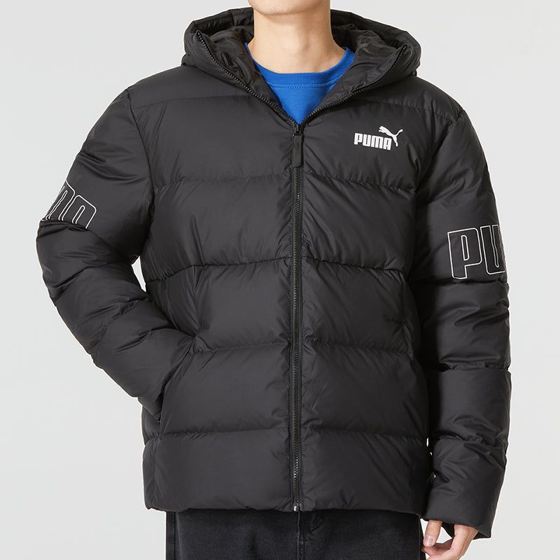 PUMA Power Hooded Down Puffer Jacket 'Black' 676032-01 sold by KicksCrew product image thumbnail 3