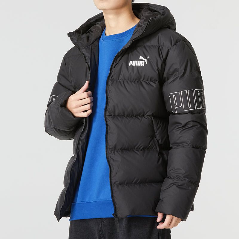 PUMA Power Hooded Down Puffer Jacket 'Black' 676032-01 sold by KicksCrew product image thumbnail 5