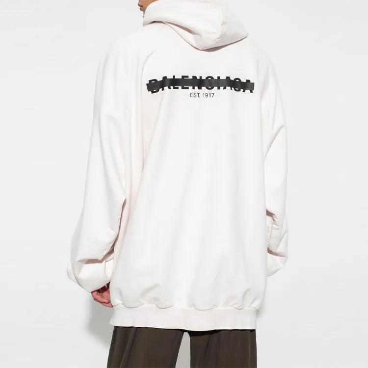 Balenciaga Strike 1917 Oversized Hoodie 'White' 697879TMVH29800 sold by KicksCrew product image thumbnail 5