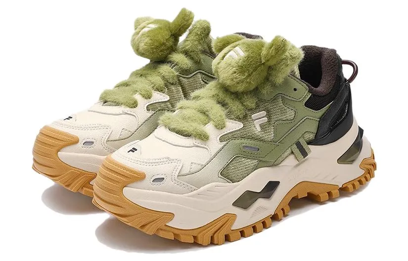 (WMNS) FILA FUSION BIANCO Sneakers 'White Green Black' T12W341303FWM sold by KicksCrew product image thumbnail 3