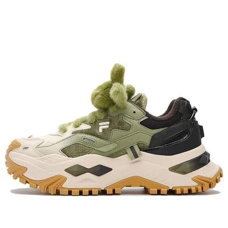(WMNS) FILA FUSION BIANCO Sneakers 'White Green Black' T12W341303FWM sold by KicksCrew