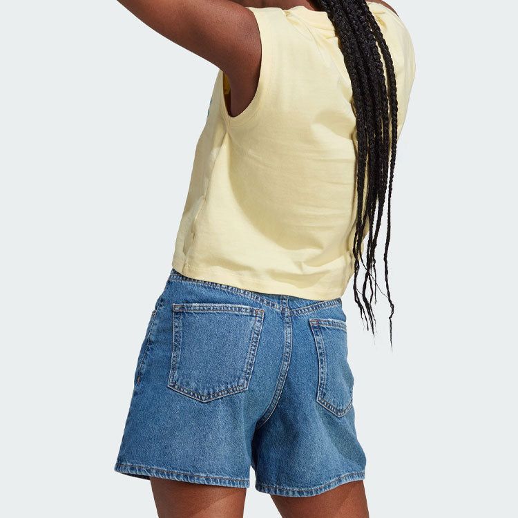 (WMNS) adidas Island Club Sleeveless Graphic Tee 'Yellow' IT8150 sold by KicksCrew product image thumbnail 3
