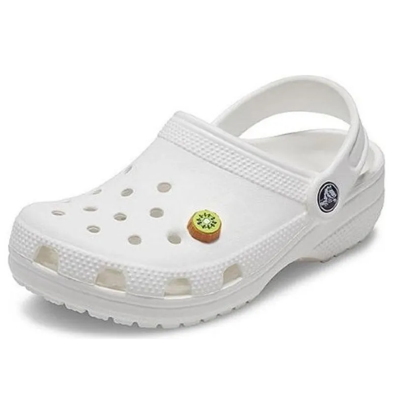 Crocs Classic Charm Kiwi Slice Clogs 'White' 21SF10008477 sold by KicksCrew