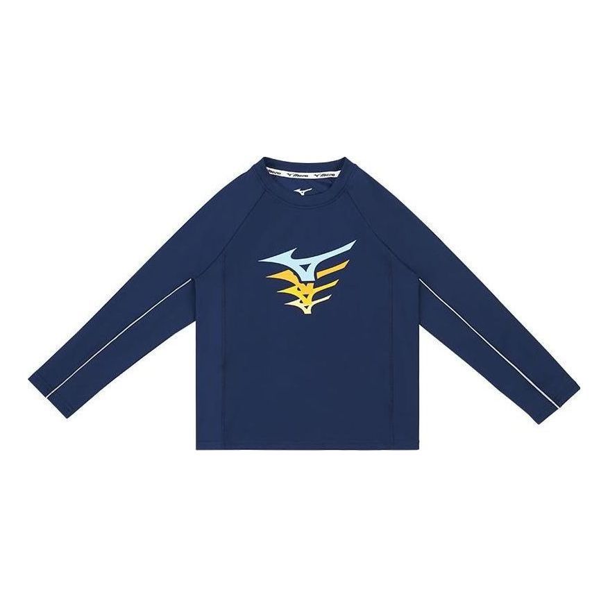 (GS) Mizuno Long Sleeve T-shirt 'Navy' 32CA3907 sold by KicksCrew
