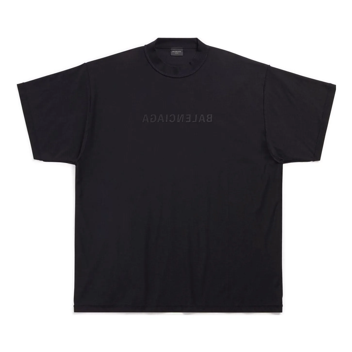 Balenciaga Mirror Cotton T-Shirt 'Black' 720198TNVR51069 sold by KicksCrew