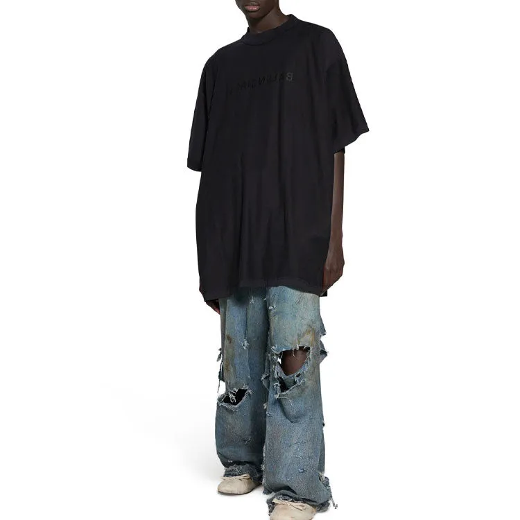 Balenciaga Mirror Cotton T-Shirt 'Black' 720198TNVR51069 sold by KicksCrew product image thumbnail 3