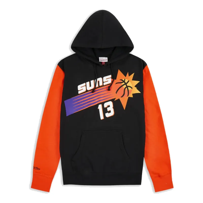 Mitchell & Ness x NBA Phoenix Suns 1996 Fashion Fleece Hoodie 'Steve Nash 13' FNNP3417-PSU96SNABKOR sold by KicksCrew