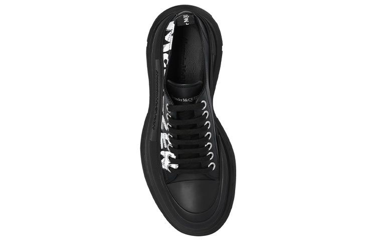 (WMNS) Alexander McQueen Tread Slick Low Lace Up Shoes 'Black White' 679530WIABD1006 sold by KicksCrew product image thumbnail 4