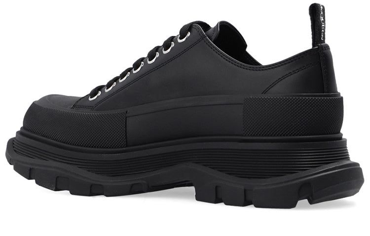 (WMNS) Alexander McQueen Tread Slick Low Lace Up Shoes 'Black White' 679530WIABD1006 sold by KicksCrew product image thumbnail 3