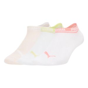 PUMA Basic 3 Pack Quarter Sports Socks 'White Pink Yellow' 907777-05 sold by KicksCrew