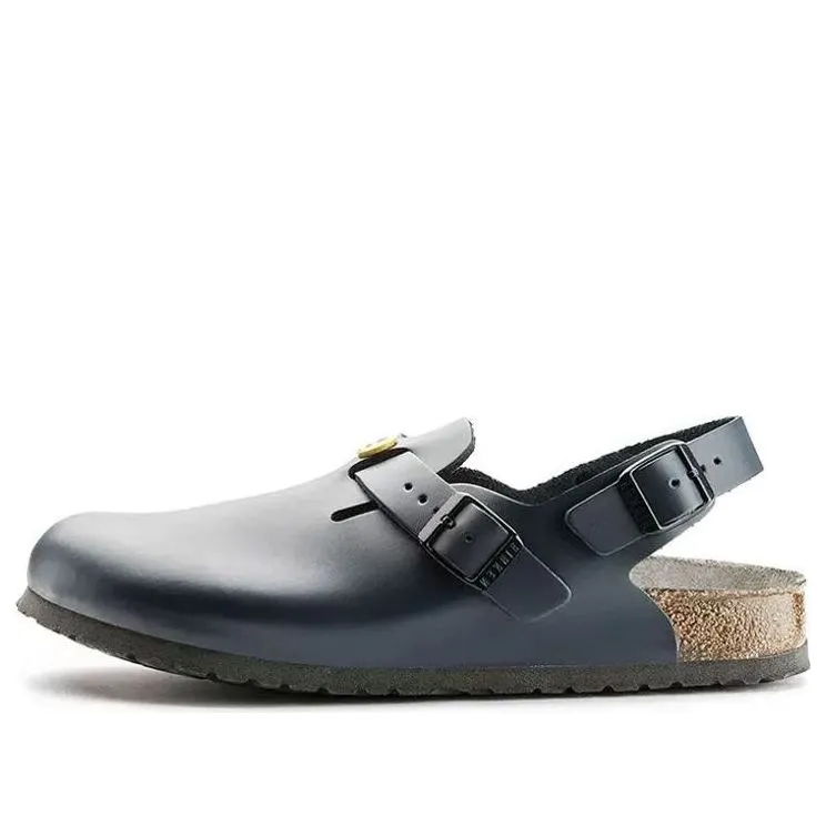 Birkenstock Tokio ESD Natural Leather Sandals 'Blue' 0061390 sold by KicksCrew