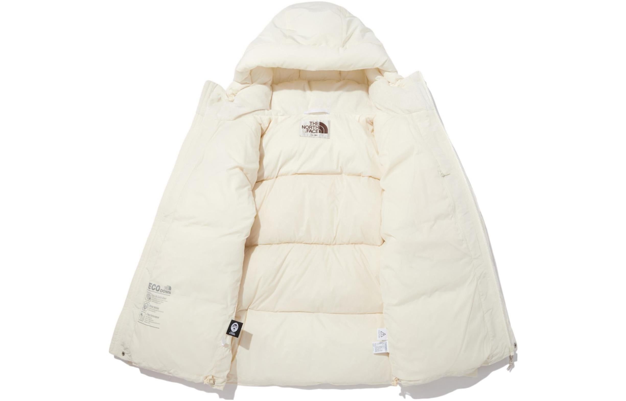THE NORTH FACE Logo Puffer Jacket 'White' NJ1DN58L sold by KicksCrew product image thumbnail 4