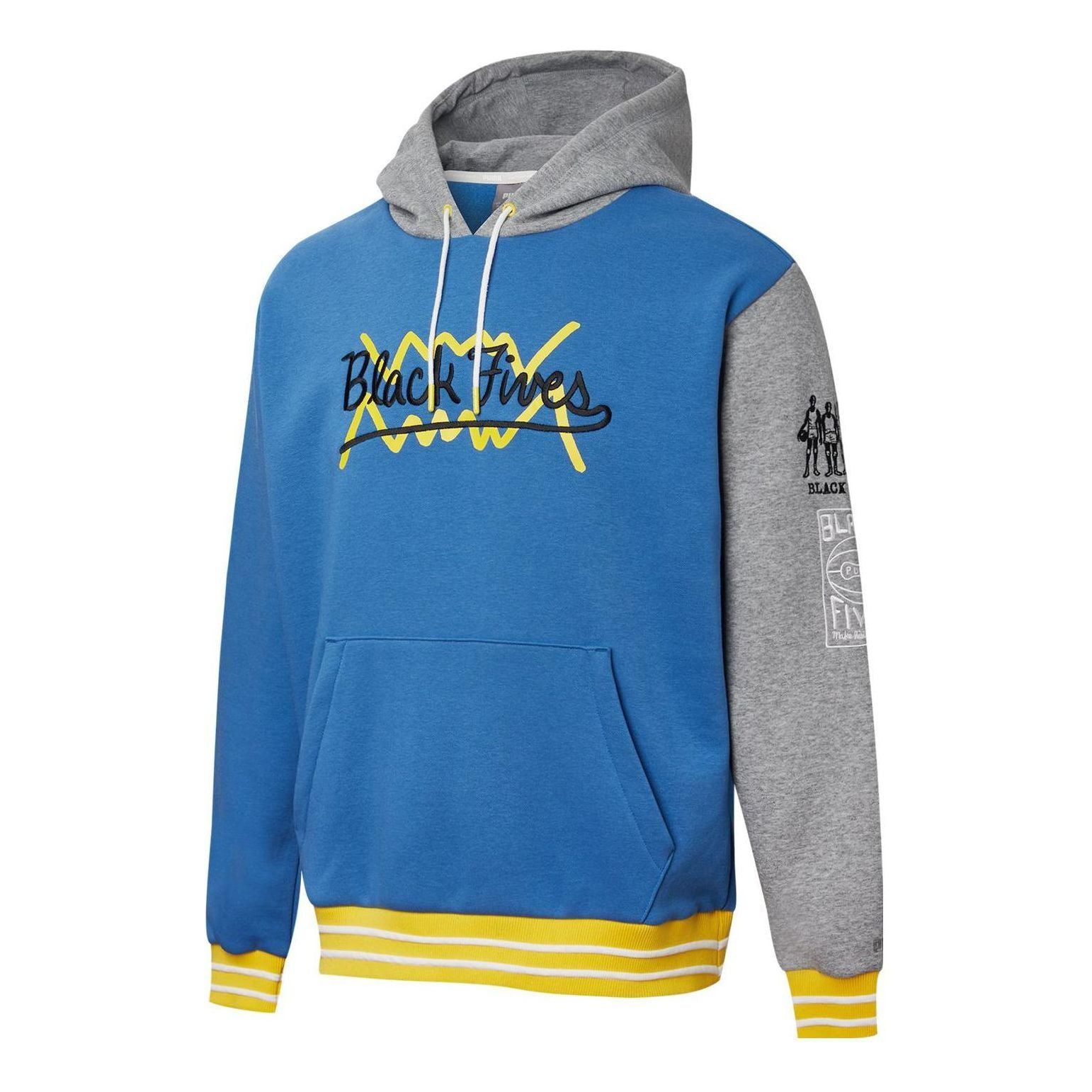 Puma x Black Fives Basketball Hoodie 'Blue Grey Yellow Black' 532263-02 sold by KicksCrew