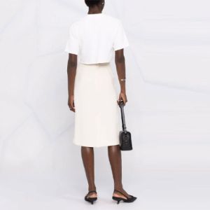 (WMNS) Off-White Off-stamp Cropped T-shirt 'White' OWAA081C99JER0010110 sold by KicksCrew