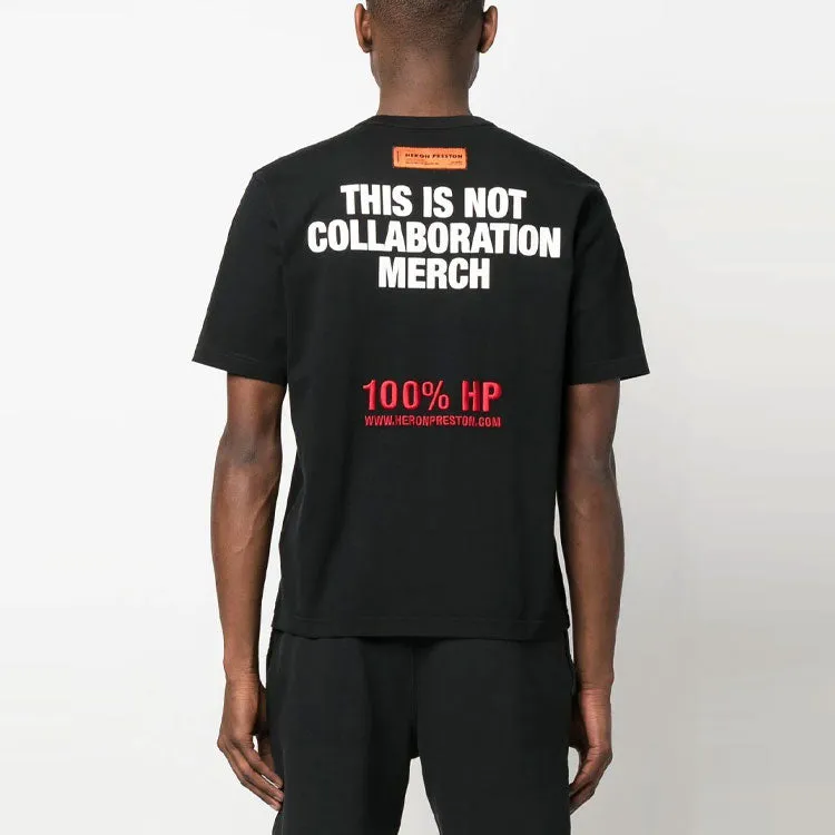 HERON PRESTON SS23 This Is Not T-Shirt 'Black' HMAA032S23JER0091001 sold by KicksCrew product image thumbnail 4
