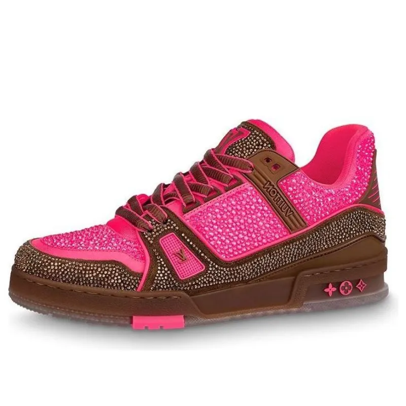 LOUIS VUITTON Trainers 'Crystal Pink and Brown' 1A8Z6Y sold by KicksCrew