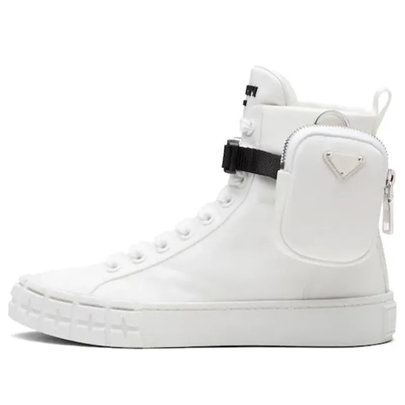 (WMNS) PRADA Wheel Re-Nylon Hight Sneakers 'Ivory' 1T551M_1YFL_F0009_F_035 sold by KicksCrew