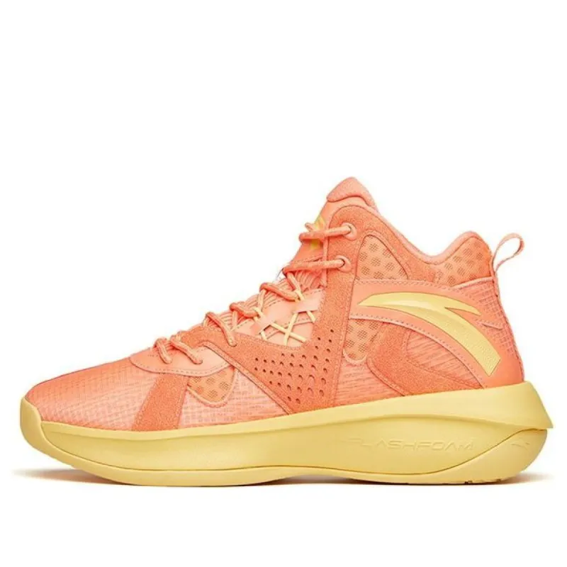 ANTA Shock The Game 2 High Top Shoes 'Orange Yellow' 112211620S-8 sold by KicksCrew