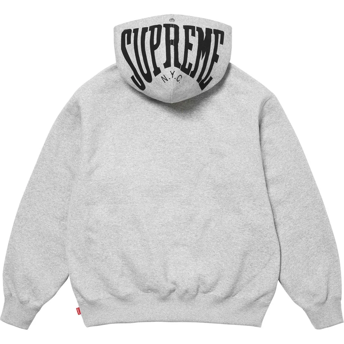 Supreme Mirrored Logo Hooded Sweatshirt 'Grey' SUP-SS24-135 sold by KicksCrew product image thumbnail 2