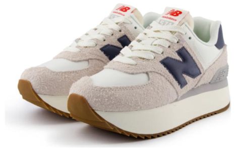 (WMNS) New Balance 574 Sneakers 'Beige Blue White' WL574ZQA sold by KicksCrew