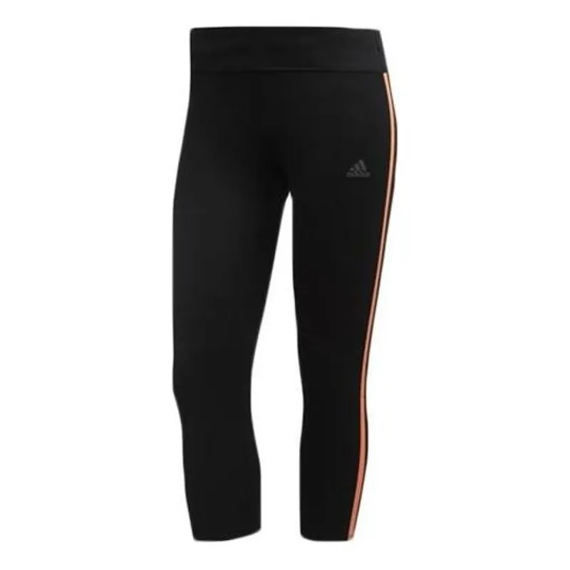 (WMNS) adidas Own the Run 3/4 Tights 'Black Orange' DZ2010 sold by KicksCrew