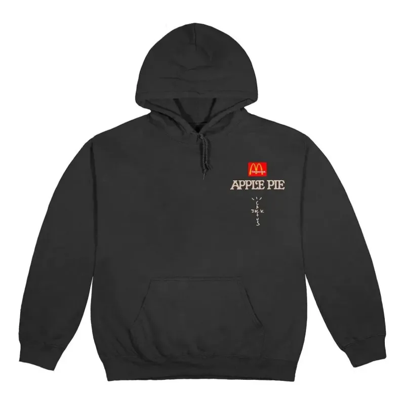 Travis Scott x McDonald's Apple Pie Hoodie 'Washed Black' TC-499 sold by KicksCrew