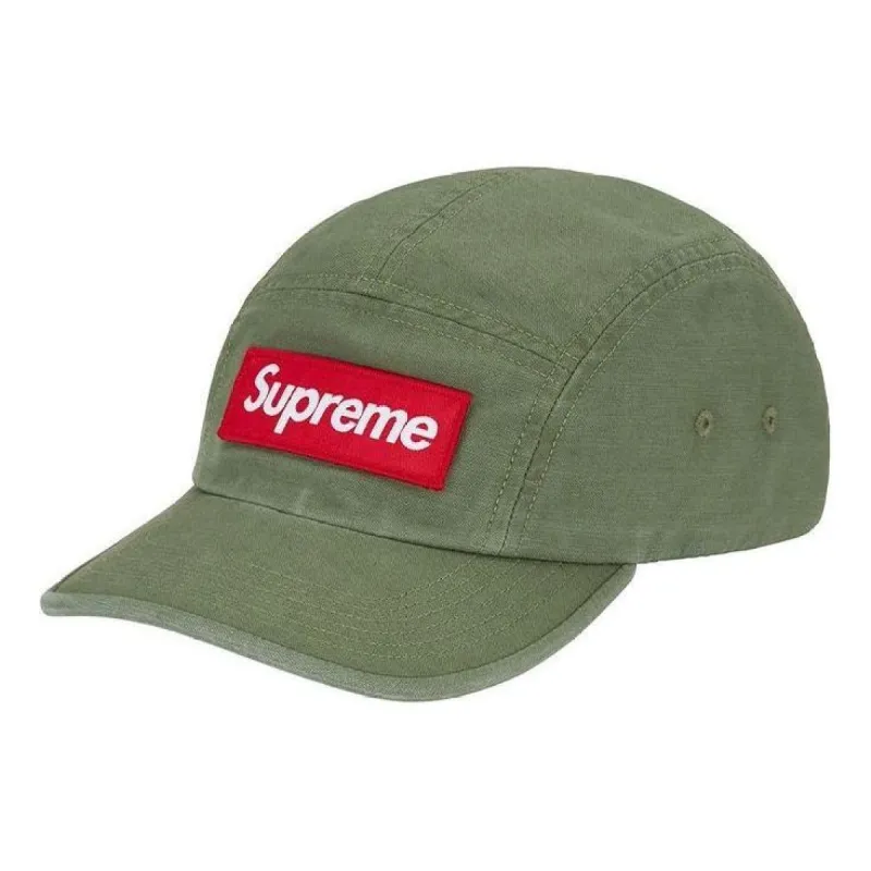 Supreme Military Camp Cap 'Green Red White' SUP-FW20-122 sold by KicksCrew