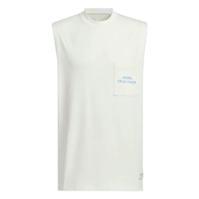 adidas Graphic Tank Top 'White Blue' JP2642 sold by KicksCrew