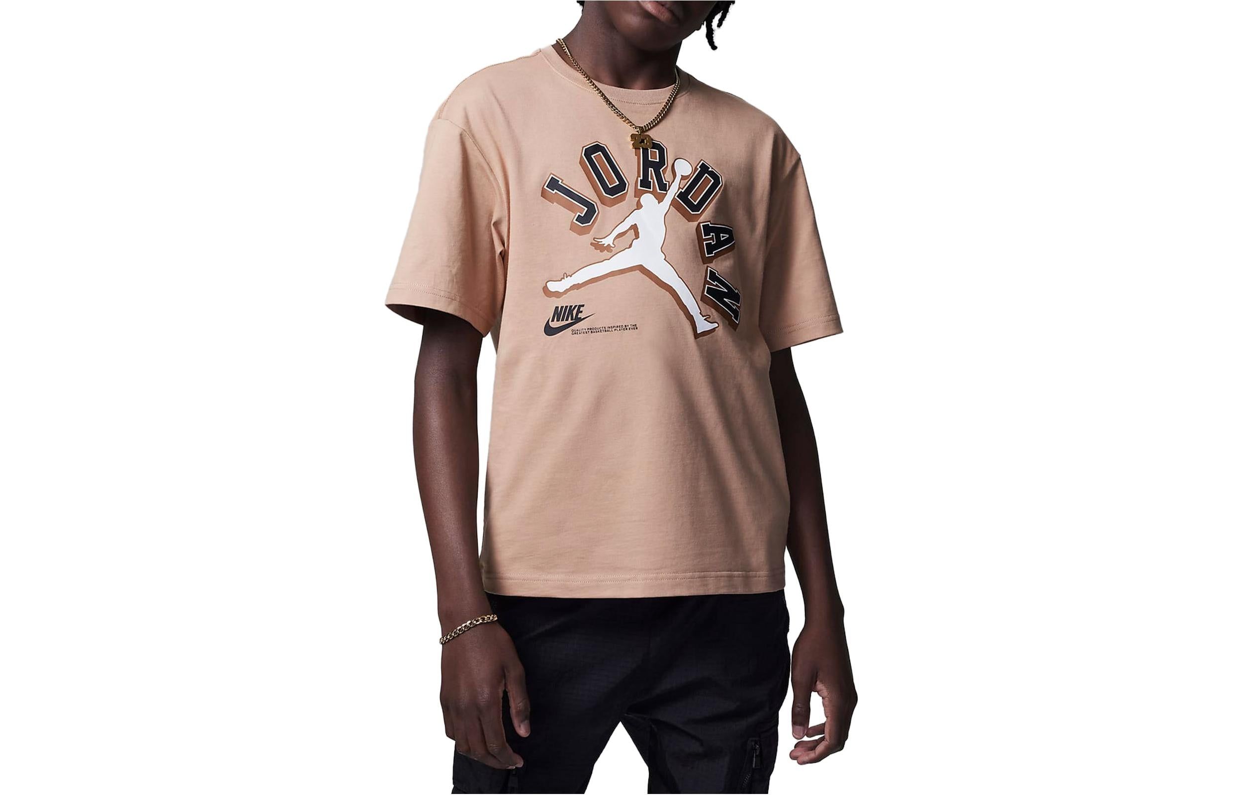 (GS) Air Jordan Varisty Jumpman T-Shirt 'Beige' FV2530-200 sold by KicksCrew product image thumbnail 2