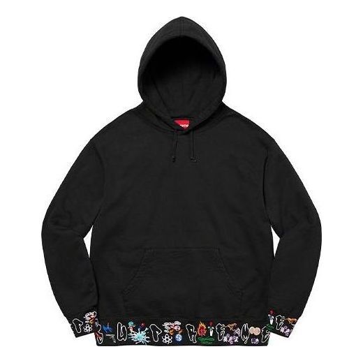 Supreme AOI Icons Hooded Sweatshirt 'Black' SUP-FW21-357 sold by KicksCrew