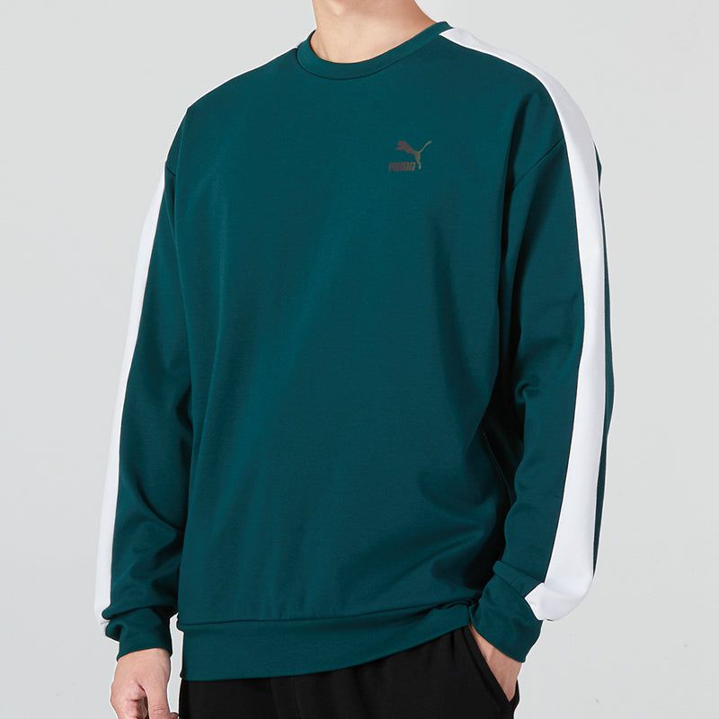 Puma Suit Crew Neck Logo Sweatshirt 'Green' 538830-38 sold by KicksCrew product image thumbnail 3