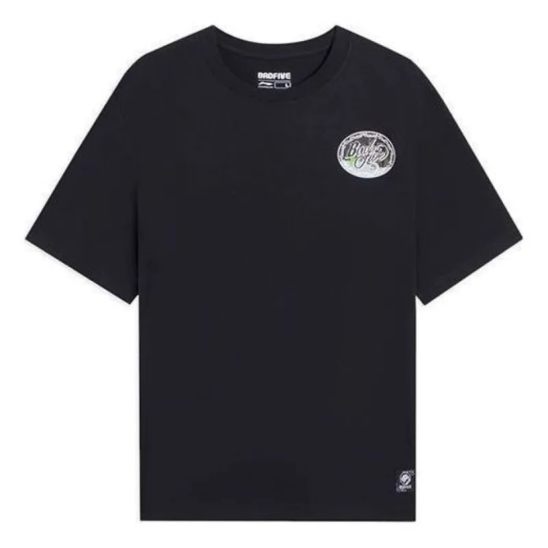Li-Ning BadFive Graphic T-shirt 'Black' AHSS739-2 sold by KicksCrew