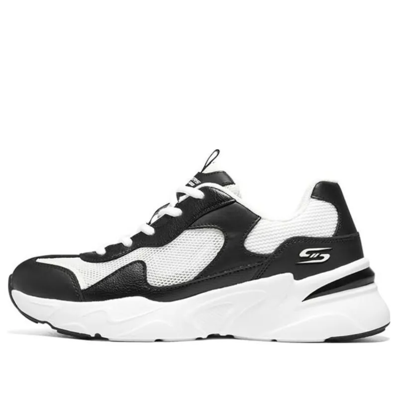 (WMNS) Skechers Bobs Bamina 'White Black' 117358-BKW sold by KicksCrew