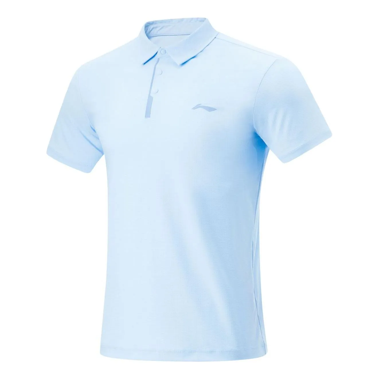 Li-Ning Logo Quick-Drying Polo Shirt 'Ice Blue' APLU123-2 sold by KicksCrew