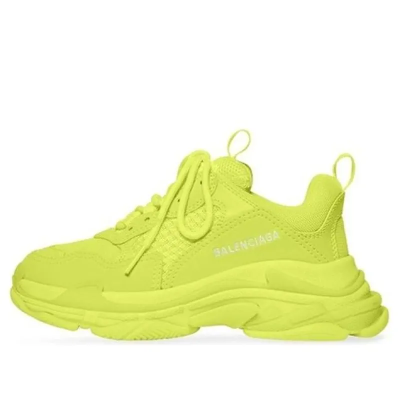 (PS) Balenciaga Triple S Sneakrs 'Fluo Yellow' 654251-W2CA5-7590 sold by KicksCrew