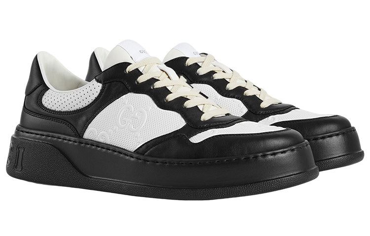 Gucci GG Embossed Sneaker 'Black White Leather' 669582-AAA4T-1068 sold by KicksCrew product image thumbnail 2