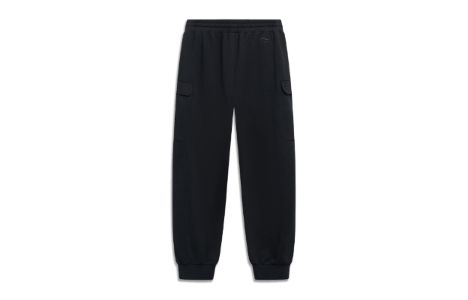 Li-Ning Counterflow Logo Cargo Sweatpants 'Black' AKLT531-2 sold by KicksCrew